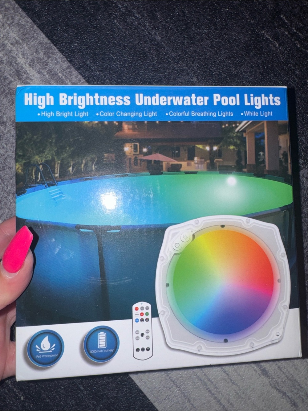 LED Pool Light with Remote Control - Multicolor - Picture 7 of 9